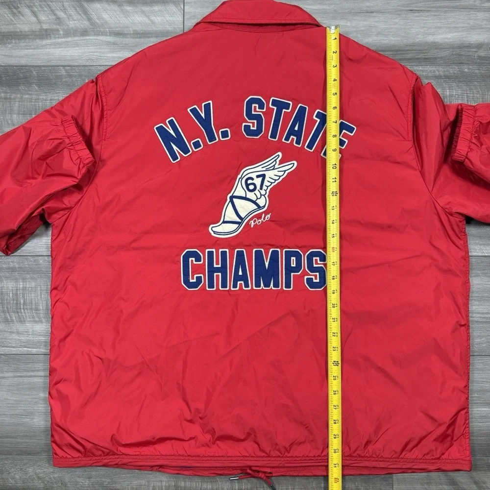 Polo Ralph Lauren Big & Tall 2XB NY‎ STATE CHAMPS Water Repellent Coach's Jacket